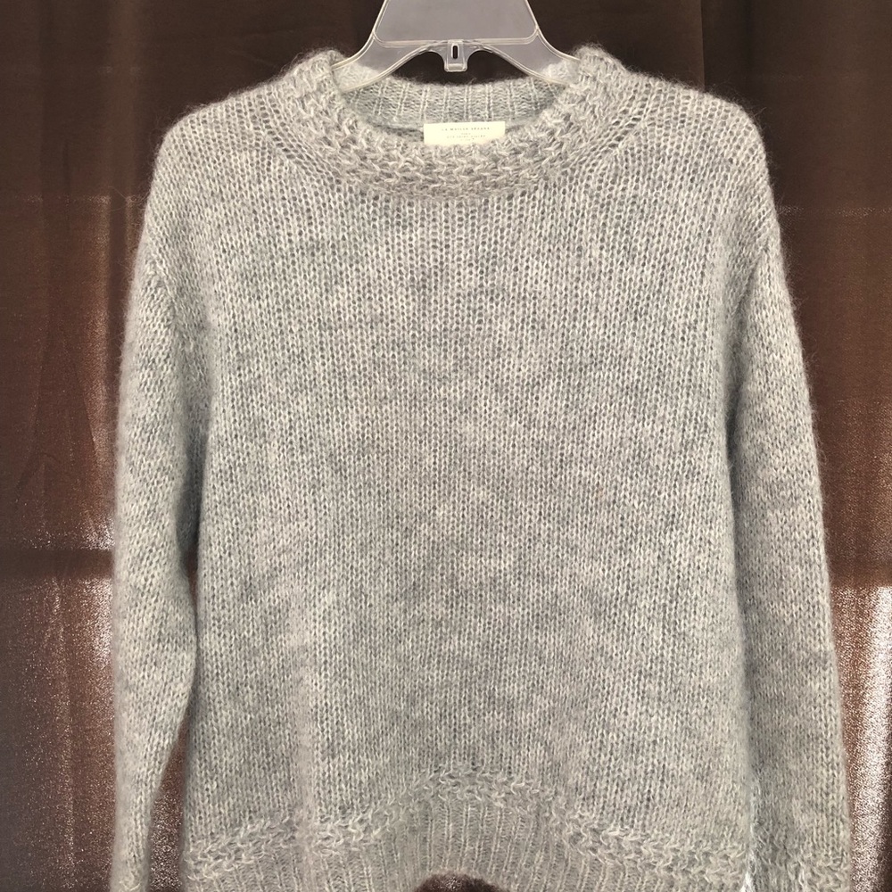 Sezane grey scoop neck sweatshirt